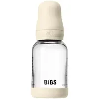 Bibs Baby Glass Bottle Silicone Antikolikflasche mit Silikonsauger Ivory