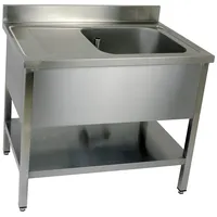Saro Spültisch mit 1 Becken, rechts - 700 mm