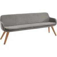 Musterring Essbank MUSTERRING "Tavia", grau (taupe, wildeiche), B:220cm H:87cm