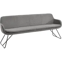 Musterring Essbank MUSTERRING "Tavia", grau (grau, schwarz), B:200cm H:87cm