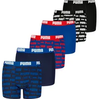 Puma Boxershort 6er Pack in Schwarz/Blau/Rot | Gr.: 134/140