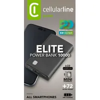 Cellular Line 10000 mAh Powerbank USB Typ-C (Schwarz)