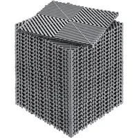 Vevor 24 x Drainagematte Garage Bodenfliesen Ineinandergreifend 31x31cm Grau