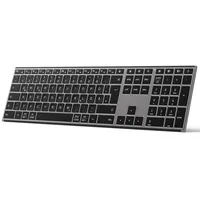 Inateck Kabellose Tastatur,KI-Funktion mit 3 Bluetooth Kanälen,Deutsches QWERTZ Layout,Leise