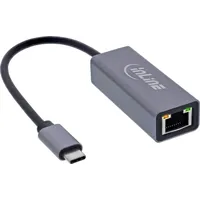 InLine USB 3.2 Netzwerkadapter Kabel, USB-C zu RJ45 Gigabit