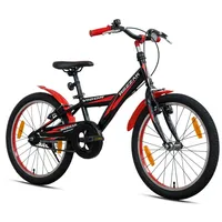 Rezzak Cityfahrrad Jungen 20" RH 26 cm schwarz/rot 1-Gang