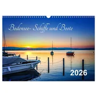 Calvendo Bodensee-Schiffe und Boote (Wandkalender 2026 DIN A3 quer),