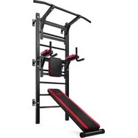 HS HOP-SPORT Calisthenics-Barren Hop-sport HS-1008K mit Leiter schwarz|rot 200