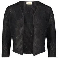 Cartoon Shirtjacke mit 3/4 Arm in schwarz | Gr.: