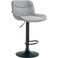 CLP Barhocker Vonore Stoff grau