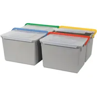 Numatic Putzeimer 17 Liter grau mit Henkel rot