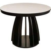 Selsey Diciffy – Ausziehbarer Esstisch Greige mit schwarzem Gestell