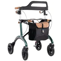 SALJOL Carbon Rollator mit Vollausstattung 5,6 kg grün