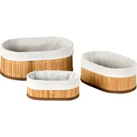 KESPER Bambus Körbchen 3er Set, FSC