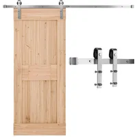 Vevor Schiebetürsystem 2 m Laufschiene, Schiebetürbeschlag, Tragkraft 150 kg,