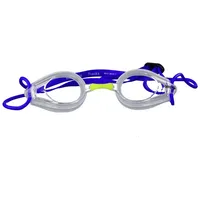 Arena Schwimmbrille Tracks - White/Clear/Blue - Einheitsgröße