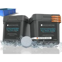 Nasswerk Langzeit Chlortabletten 200g für Pool – langsam löslich