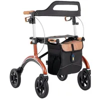SALJOL Carbon Rollator mit Vollausstattung 5,6 kg rot 62