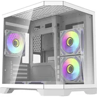 Darkflash tech FT350 (ITX, mATX), PC Gehäuse, Weiss