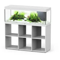 Aquatlantis Prestige 120, Stand Aquarium mit Unterschrank weiß