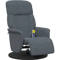VidaXL Massagesessel mit Fußteil Samt 56,5 x 105,5 x