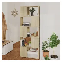 VidaXL Bücherregal Raumteiler Sonoma-Eiche 60x24x155 cm