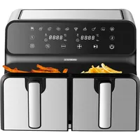 Steinborg 3in1 Dual Heißluftfritteuse 4+4L 10 automatische Programme 1700W