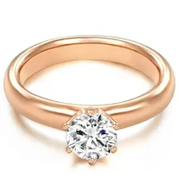 Trilani Ring Sterling Silber Zirkonia in Roségold 62 Damen