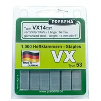 Prebena VX14CST-B Heftklammern im Blister verzinkt Stahlqualitaet