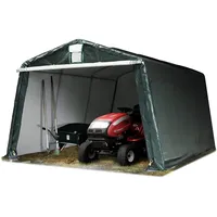 TOOLPORT 3,3x4,7m Zeltgarage, PE-Plane, dunkelgrün - (7819)