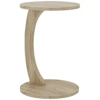 [en.casa] Beistelltisch Holeby 56 x Ø 38 cm Travertin