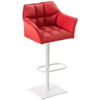 CLP Barhocker Damaso Kunstleder rot/weiß