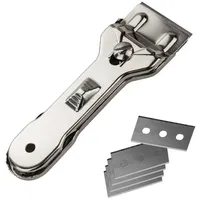 DEMA Glasschaber mit 5 Ersatzklingen