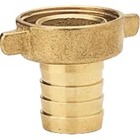TEGUMA Schlauchtülle, gerillt, Überwurfmutter, Messing, NBR schwarz, IG 1.1/4",
