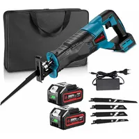 Onevan Akku, Säbelsäge , Elektrisch Reciprosäge mit 4 Sägeblättern,