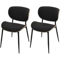 Mendler 2er-Set Esszimmerstuhl HWC-O45, Bugholz Stoff (370g/m2) Öko-Tex FSC®-zertifiziert