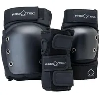 Pro-Tec Street 3er-Pack Pad-Set – Schutzausrüstung für Skateboarden, Rollschuhlaufen,