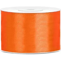 Partydeco Satinband orange, 50 mm, 25 m