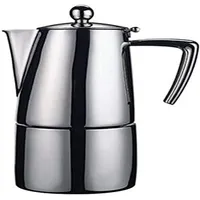 ILSA 0091S020IE Espressokocher Satin, Induktion, 2 Tassen, Dichtungen, Stahl.