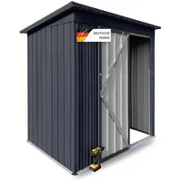 Albatros Gerätehaus S – verzinktes Metall in Anthrazit (RAL