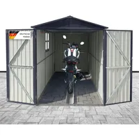 Albatros Premium Motorradgarage verzinktes Metall in Anthrazit RAL 7016)
