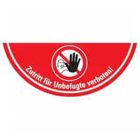 Dreifke Dreifke® Bodenmarkierung Zutritt für Unbefugte verboten, R10, Bodenmarkierungsfolie,