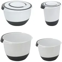 Mojawo 4er Set Rührschüssel Mixschüssel Schüssel 3,5L,5L,1,5L, 2L -