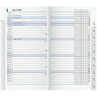 Brunnen Taschenkalender Ersatzkalendarium, 2026, 1 Monat auf 2 Seiten