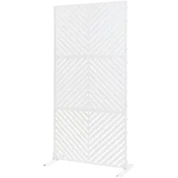 Casa.pro Paravent + Raumteiler, Indoor Trennwand Kekan Stahl 200x100x50