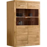Home Affaire Stauraumvitrine »Ribe,125cm hoch, 87cm breit,4 breite Fächer«,
