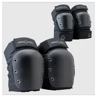 Pro-Tec Street Knee/Elbow Pad Set Open Back Black -