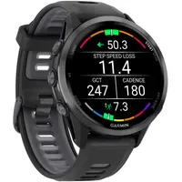 Garmin Forerunner 970 Schwarz/Carbongrau Titan DLC mit Silikon-Wechselarmband 22