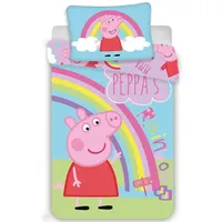 Jerry Fabrics PEP016 Baby Bettwäsche Peppa Wutz 100x135 cm