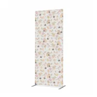 Showdown Displays Raumteiler 100x200cm Foya Blumen